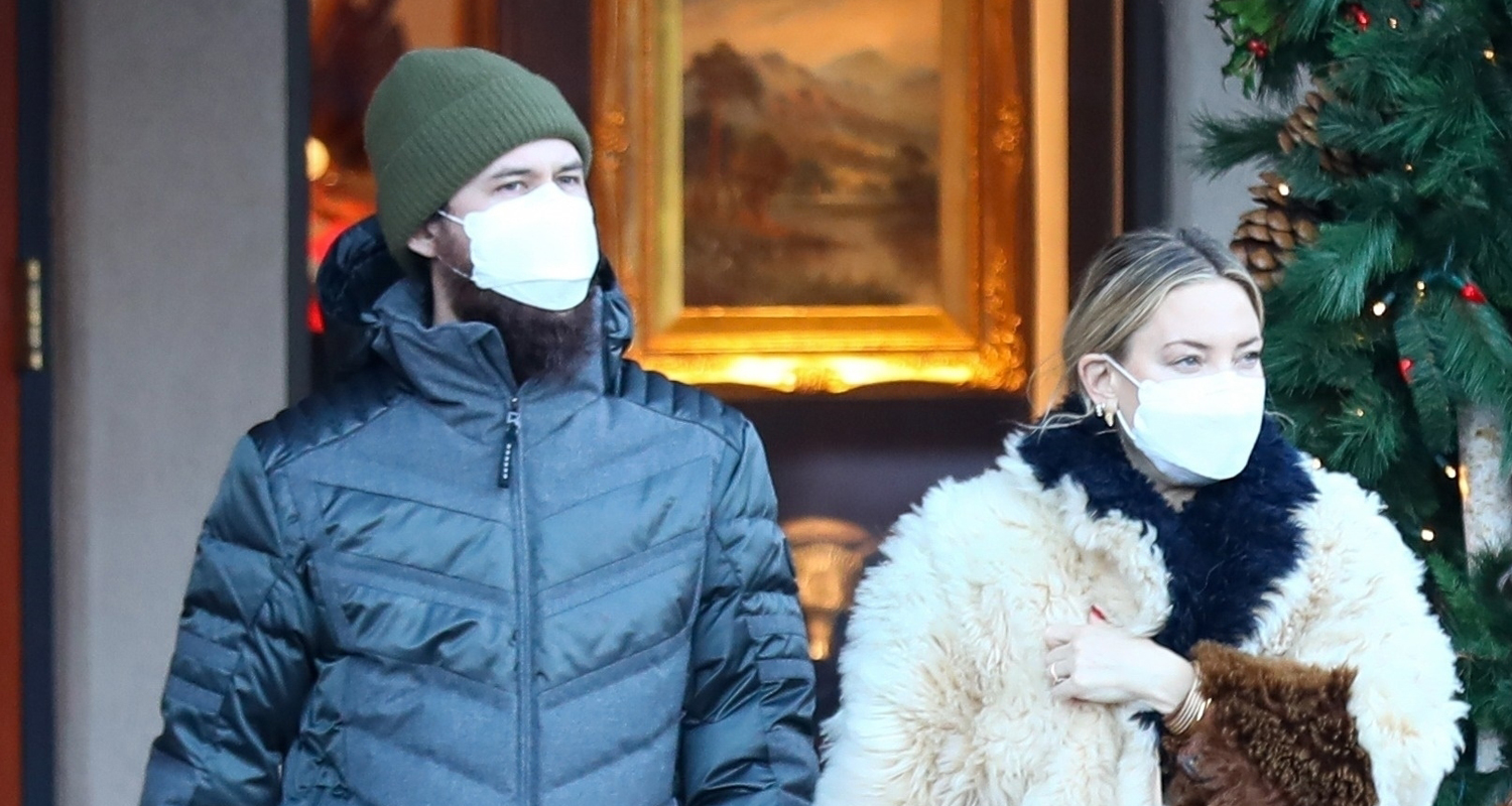 Kate Hudson & Fiance Danny Fujikawa Bundle Up for Afternoon of Shopping