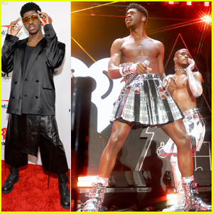 Lil Nas X Goes Shirtless for His Jingle Ball 2021 Performance - See the Pics!