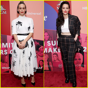Sarah Paulson & Emily Hampshire Step Out in Style for WrapWomen's Power Women Summit & The Changemakers Of 2021