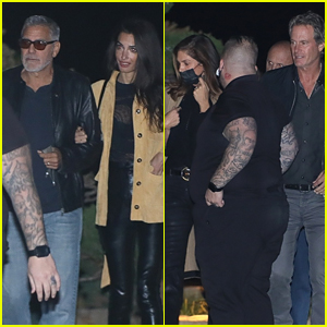George & Amal Clooney Dine Out With Cindy Crawford & Rande Gerber in LA