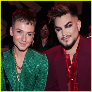Adam Lambert Makes Rare Appearance with Boyfriend Oliver Gliese at The Blonds Fashion Show