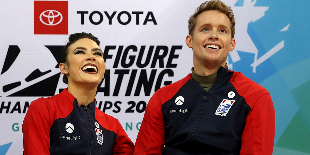 Ice Dancers Madison Chock & Evan Bates Open Up About Their Off The Rink
