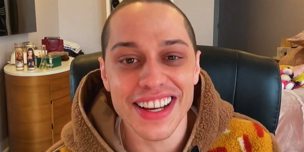 Pete Davidson Has a Kim Kardashian Prayer Candle on Display in His