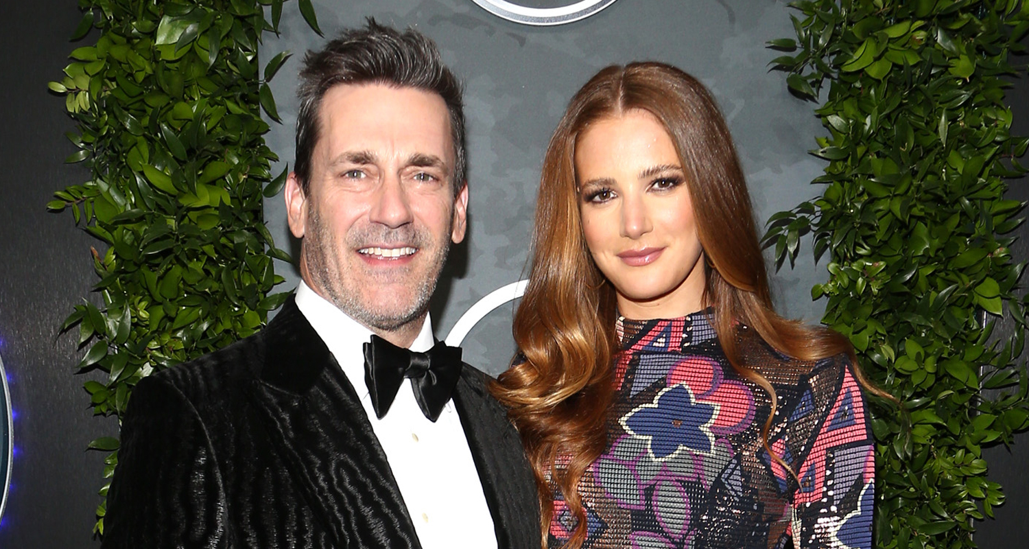 Jon Hamm Makes Red Carpet Debut with Girlfriend Anna Osceola at