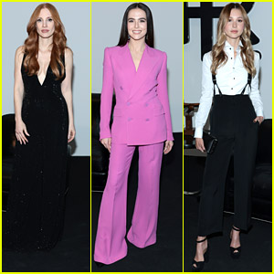 Jessica Chastain Leads The Stars To Ralph Lauren's Fashion Show in NYC