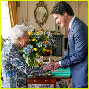 Queen Elizabeth Meets with Justin Trudeau in First In-Person Appearance Since COVID-19 Recovery