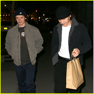 Tom Holland Brings Home Some Leftovers After Dinner Out With Brother Harry