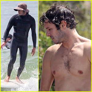 Adam Brody Goes Shirtless After Surfing Date with Leighton Meester - See the Photos!