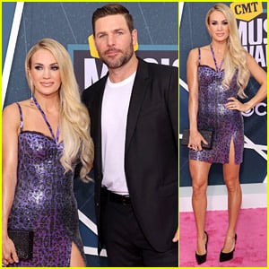 Carrie Underwood Rocks Animal Print Mini Dress For CMT Music Awards 2022!
