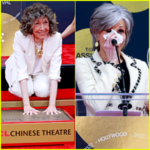 Jane Fonda Sheds Tears While Honoring Lifelong Friend Lily Tomlin During Her Handprint Ceremony in Hollywood