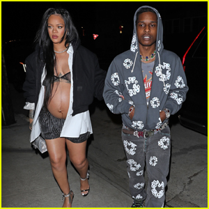 Rihanna & A$AP Rocky Head to a Baby Shower Dinner