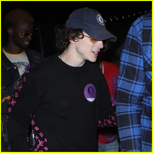 Timothee Chalamet Parties with Friends at Night Two of Coachella 2022