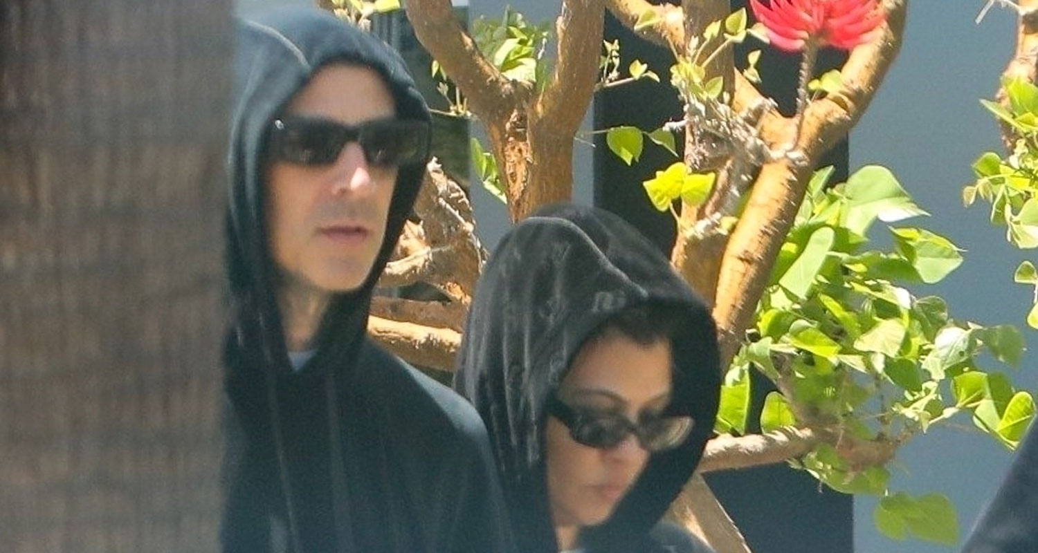 Kourtney Kardashian & Travis Barker Return Home to L.A. After Wedding in Italy Alabama Barker