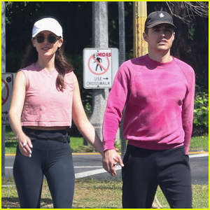 Dave Franco & Wife Alison Brie Match in Pink During a Morning Weekend Stroll