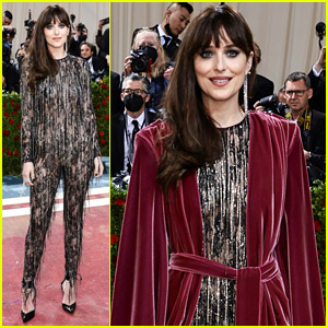 Dakota Johnson Paired a Sheer Lace Bodysuit With the Perfect Smoky Eye at  the 2022 Met Gala—See Pics