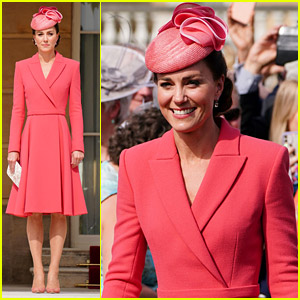 Kate Middleton Rings in Spring With Bright Pink Ensemble For The Queen's Garden Party in London