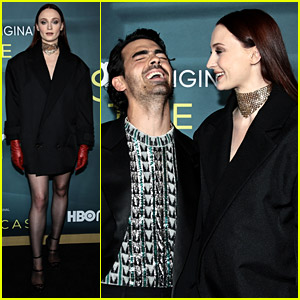 Sophie Turner Makes Joe Jonas Laugh at 'The Staircase' Premiere in NYC