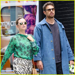 Theo James Steps Out in NYC with Wife Ruth Kearney Ahead of 'The Time Traveler's Wife' Debut