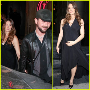 Ashley Greene Cradles Baby Bump During Night Out with Husband Paul Khoury