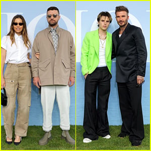 Justin Timberlake, Jessica Biel, David Beckham, & More Attend Dior's Paris Fashion Week Show