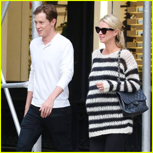 Pregnant Nicky Hilton Rothschild Goes for Afternoon Walk with Husband James Rothschild