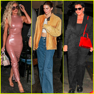 Khloe Kardashian, Kendall Jenner & Mom Kris Grab Dinner Together
