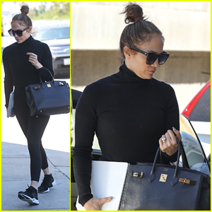 Jennifer Lopez Wears All Black To The Gym Following Weekend Wedding to Ben Affleck