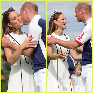 Prince William & Duchess Kate Middleton Engage in Rare PDA at His Polo Match!