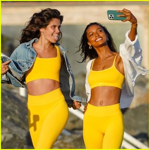 Sara Sampaio, Jasmine Tookes, & More Victoria's Secret Models Pose in Colorful Outfits for Beach Photo Shoot