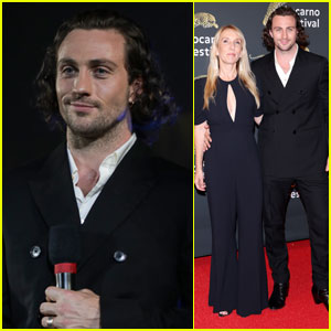 Aaron Taylor-Johnson Supported by Wife Taylor While Being Honored at ...