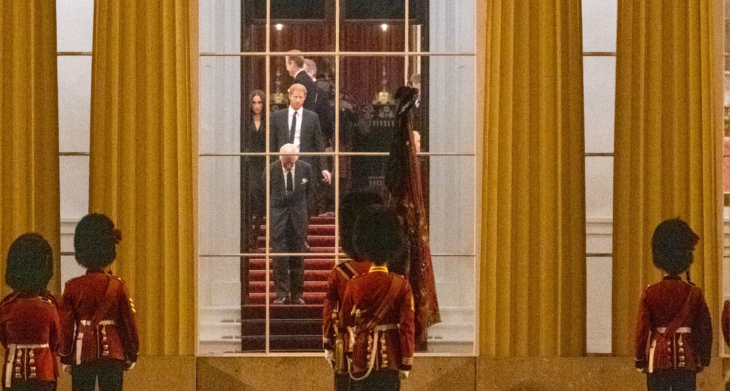 Prince Harry & Meghan Markle Spotted in Buckingham Palace for Queen