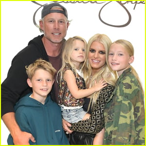 Jessica Simpson Gets Support from Husband Eric Johnson & Their Kids at Launch of Her Fall Collection
