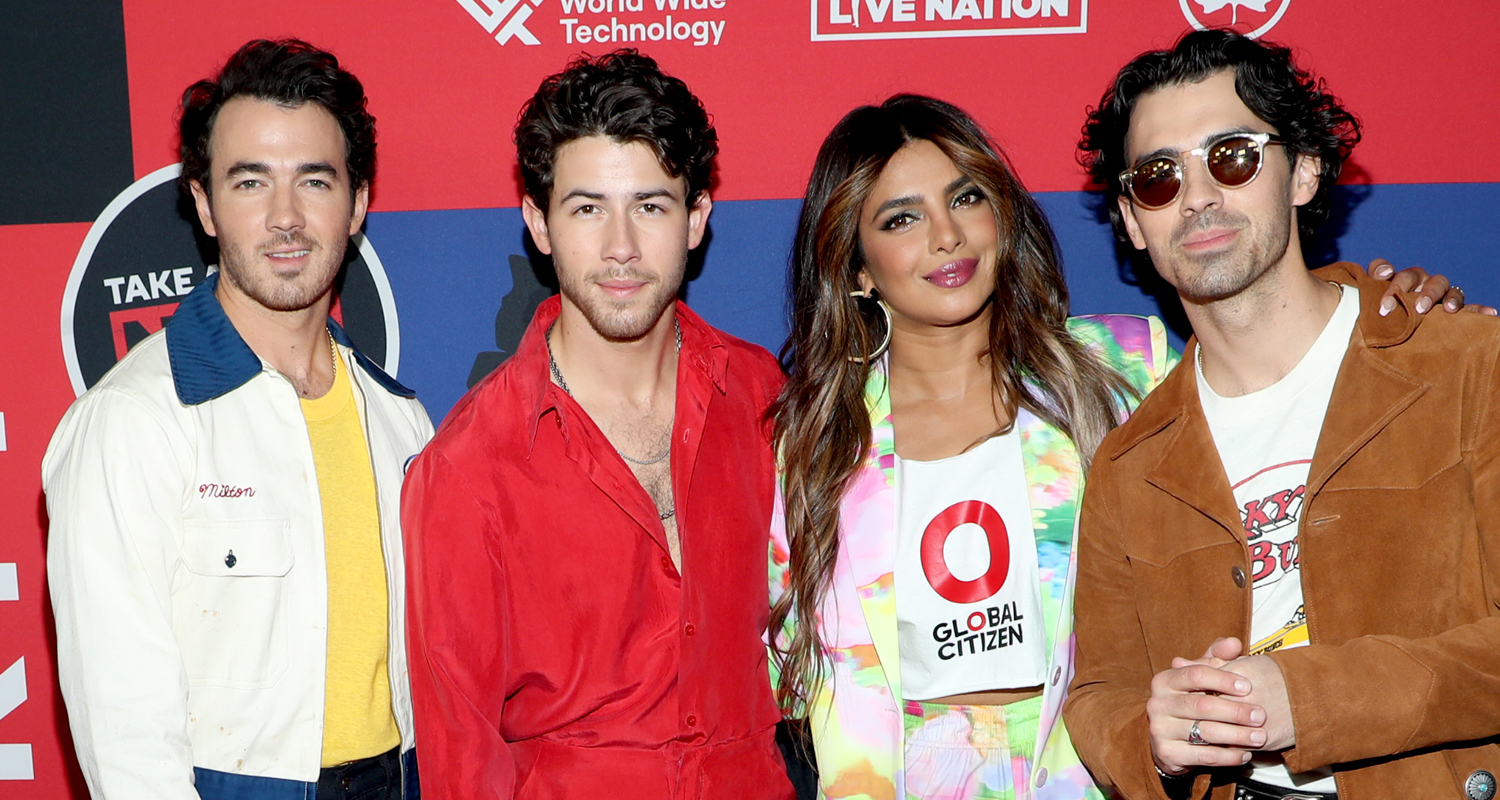 Nick, Joe, & Kevin Jonas Rock the Stage at Global Citizen Festival 2022 with Host Priyanka