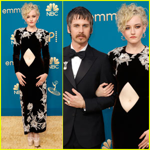 Julia Garner Shows Off Her Stomach at Emmys 2022 with Husband Mark Foster