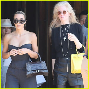 Kim Kardashian Grabs Lunch with Philanthropist Laura Arrillaga