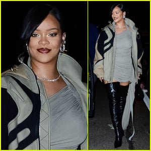 Rihanna Rocks Thigh-High Leather Boots for Night Out in NYC