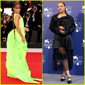 Tessa Thompson Wows in Neon Green at Venice Premiere After Photo Call with Fellow Jury Members