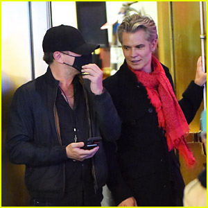 Leonardo DiCaprio Spotted Hanging Out with Timothy Olyphant at Chris Rock Show