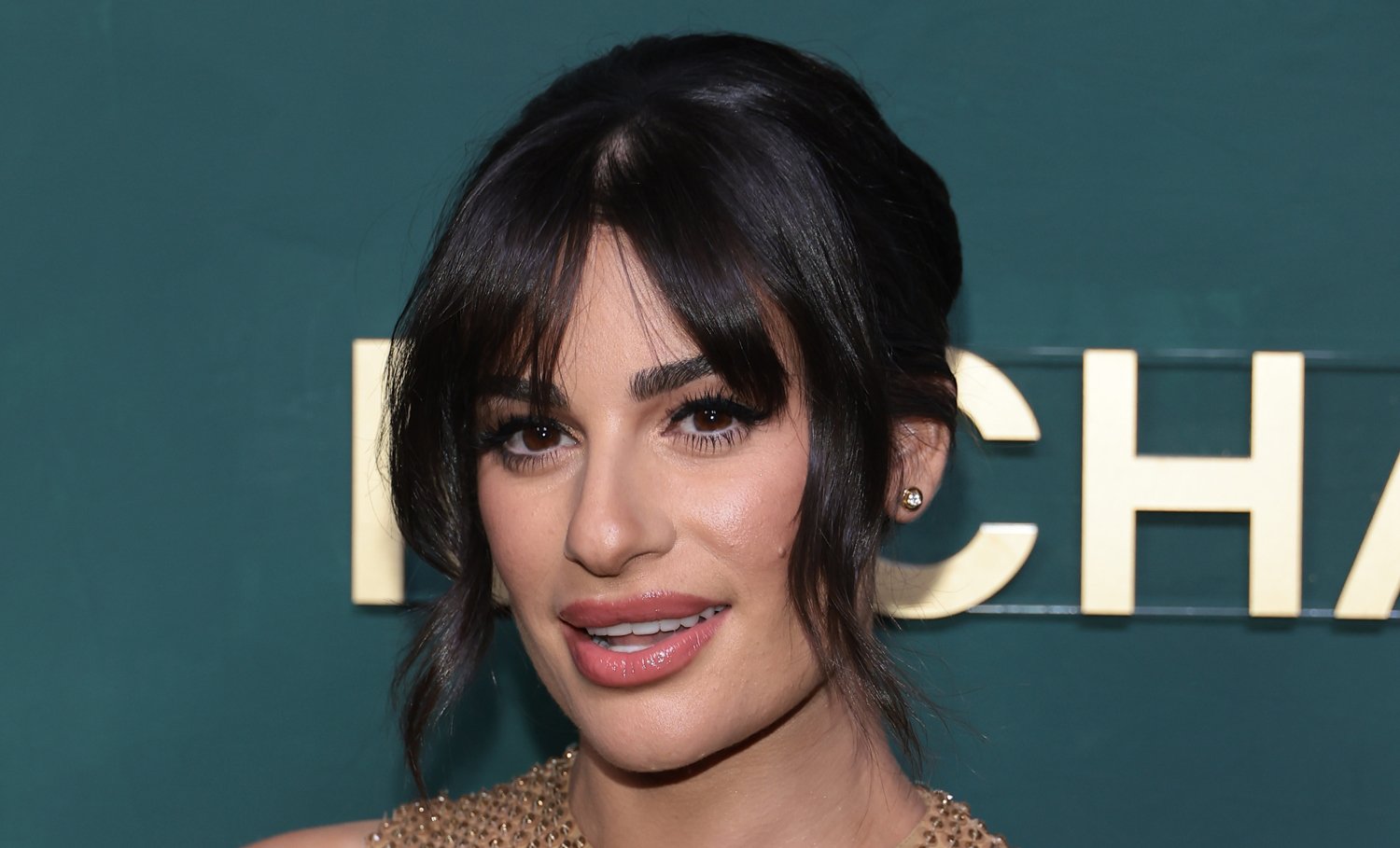 Lea Michele Debuts New Bangs at Charity Event, Says Her Husband Was