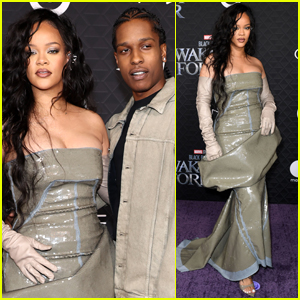 Rihanna & A$AP Rocky Walk First Red Carpet as Parents at 'Black Panther: Wakanda Forever' Premiere