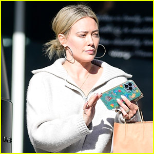Hilary Duff Rocks Oversized Sweater While Running Errands in Los