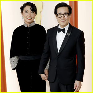 Nominee Ke Huy Quan Gets Support From Wife Echo at Oscars 2023
