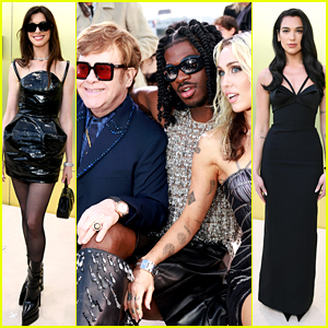 Elton John, Miley Cyrus and More Attend Versace Show in Los