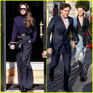 Victoria Beckham Gets Son Brooklyn & Daughter-in-Law Nicola Peltz's Support at Paris Fashion Show
