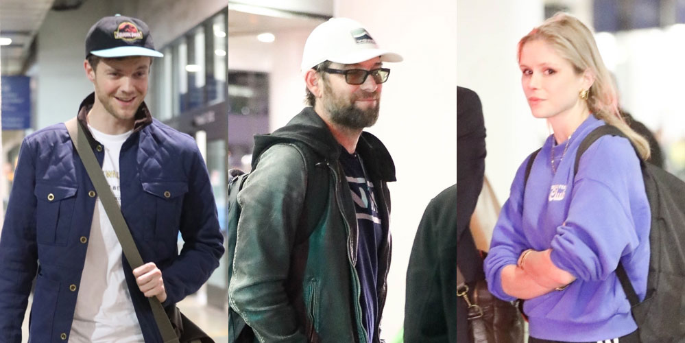 ‘The Boys’ Stars Jack Quaid, Antony Starr, & Erin Moriarty Spotted Flying Into LAX at Same Time!