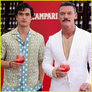 Luke Evans & Charles Melton Buddy Up at Campari Event During Cannes 2023