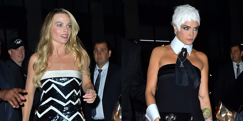 BFFs Margot Robbie & Cara Delevingne Went to the Met Gala After Parties