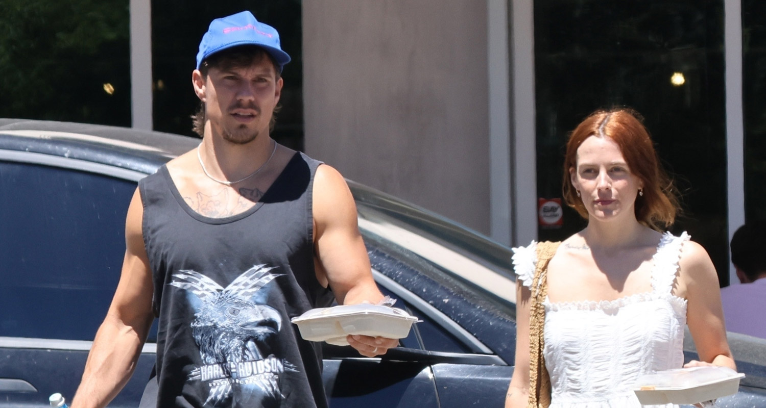 Riley Keough & Husband Ben Smith-Petersen Pick Up Lunch from Erewhon in