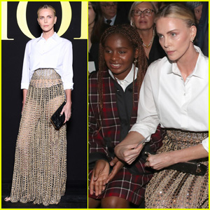 Charlize Theron Brings Daughter Jackson to Dior Fashion Show in Paris