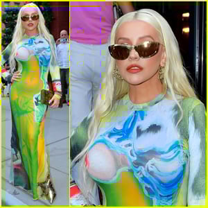 Christina Aguilera Celebrates Womanly Curves Outside NYFW Event After
